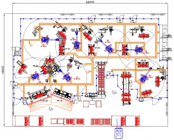 layout zgrzewanie spawanie robot stacja zgrzewania